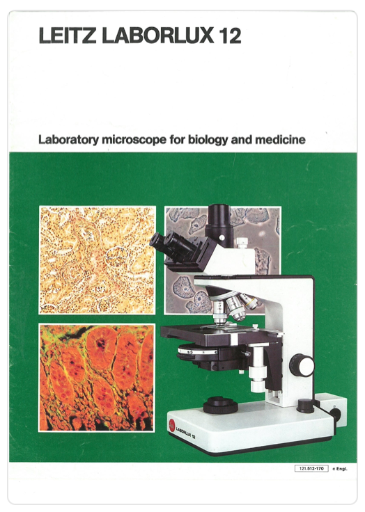 A book cover with a microscope
Description automatically generated