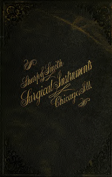 A black leather cover with gold writing
Description automatically generated
