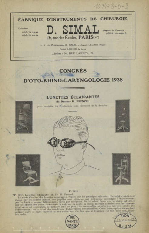 A paper with a drawing of a person wearing goggles
Description automatically generated